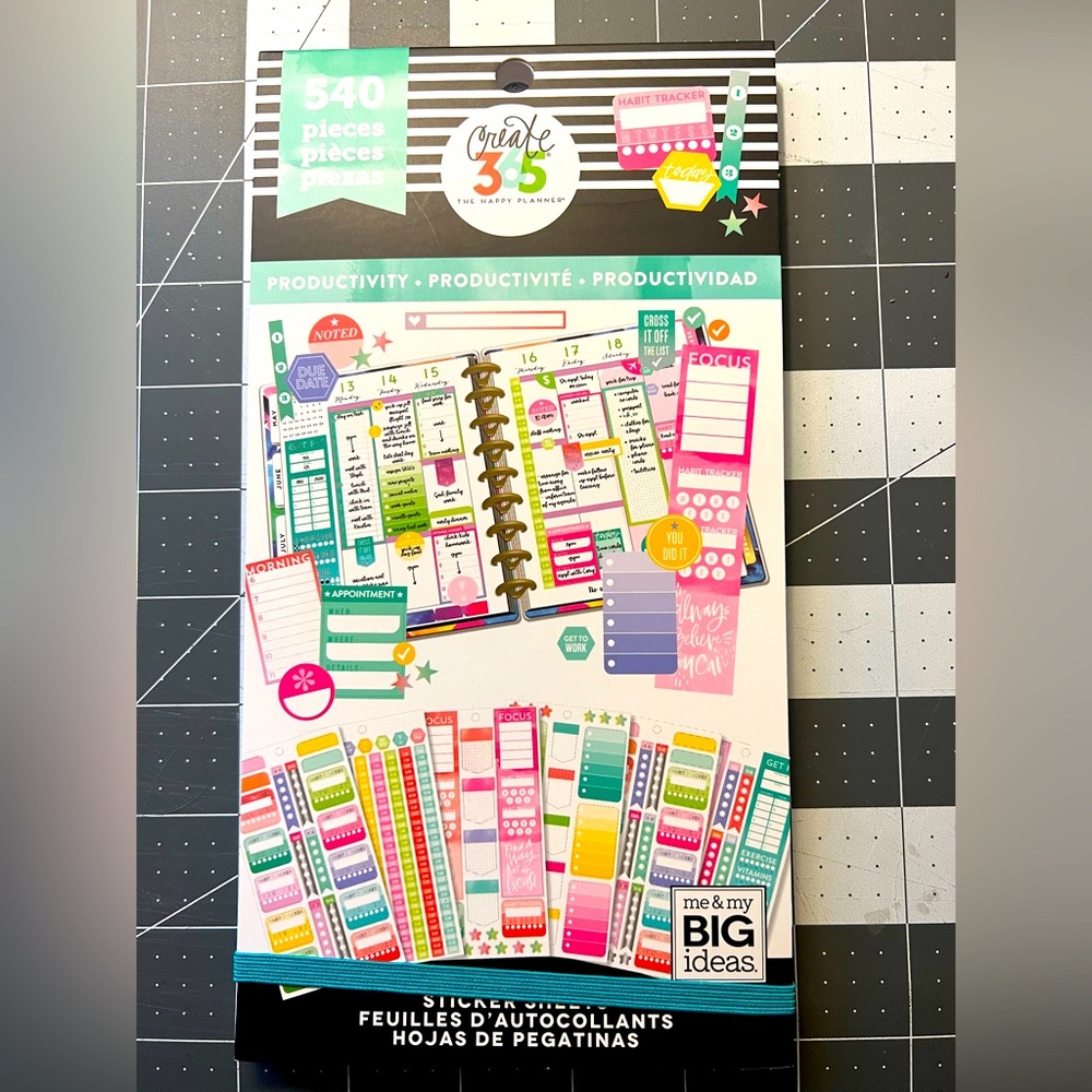 The Happy Planner Productivity Stickers 540pcs